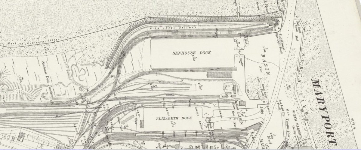 So, on 13/02/1914 Jan Glevin, 68, a dock labourer employed by Workington Iron & Steel, was pushing a wagon with a colleague at Senhouse Dock, Maryport.A train bumped into the wagon, knocking Glevin down. He suffered a bruised shin & shock. Map 1899 (c)  @natlibscotmaps  #SWOS20