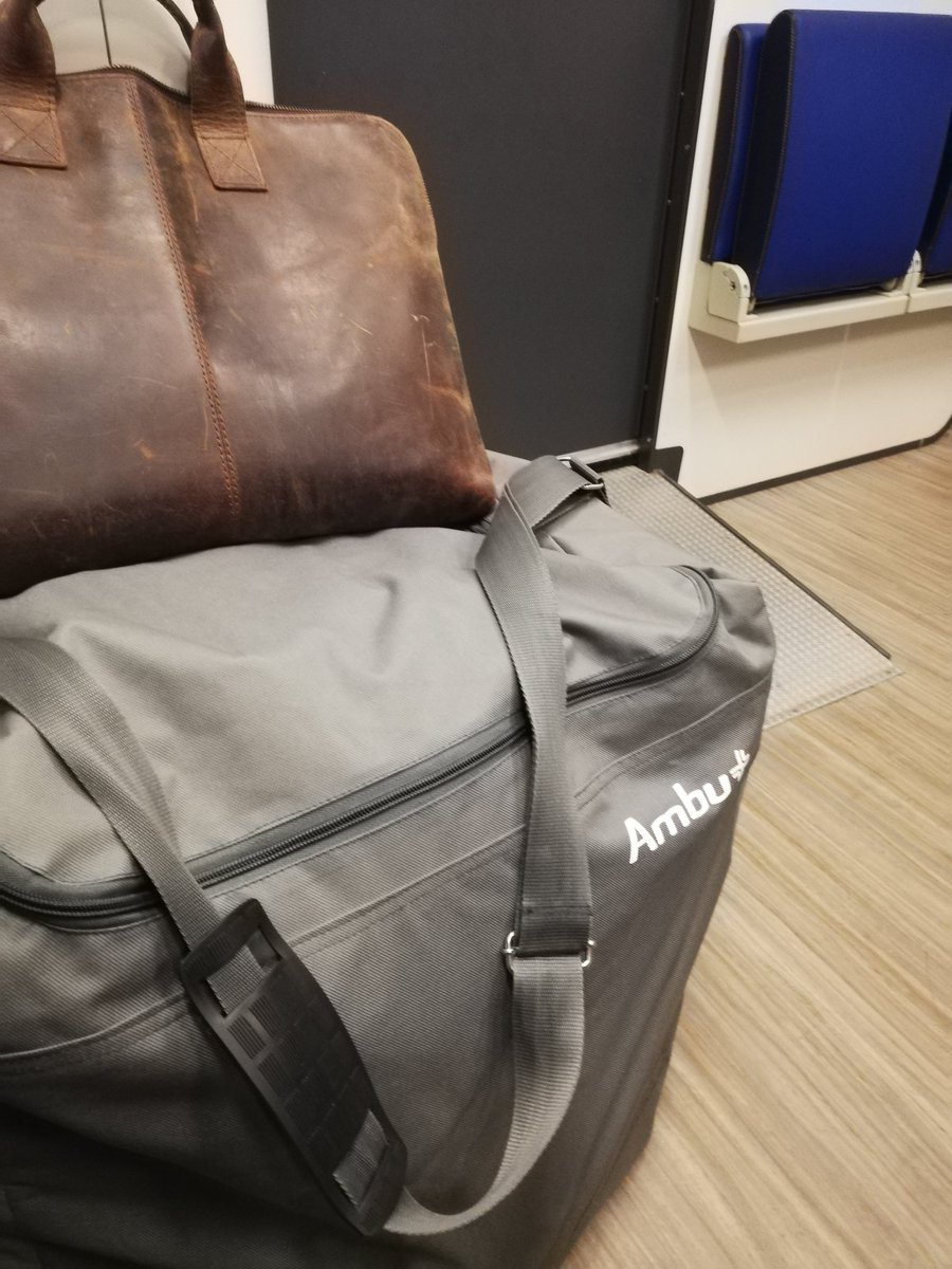 LNFirstAid's tweet photo. Mijn ambumannen mochten vandaag eindelijk weer mee op reis. We gaven les aan de Scouting Nederland Mohicanen in Den Haag. Zo zijn de leiders van de zomerkampen goed voorbereid op grote en kleine ongevallen. https://t.co/caubbeIhQC