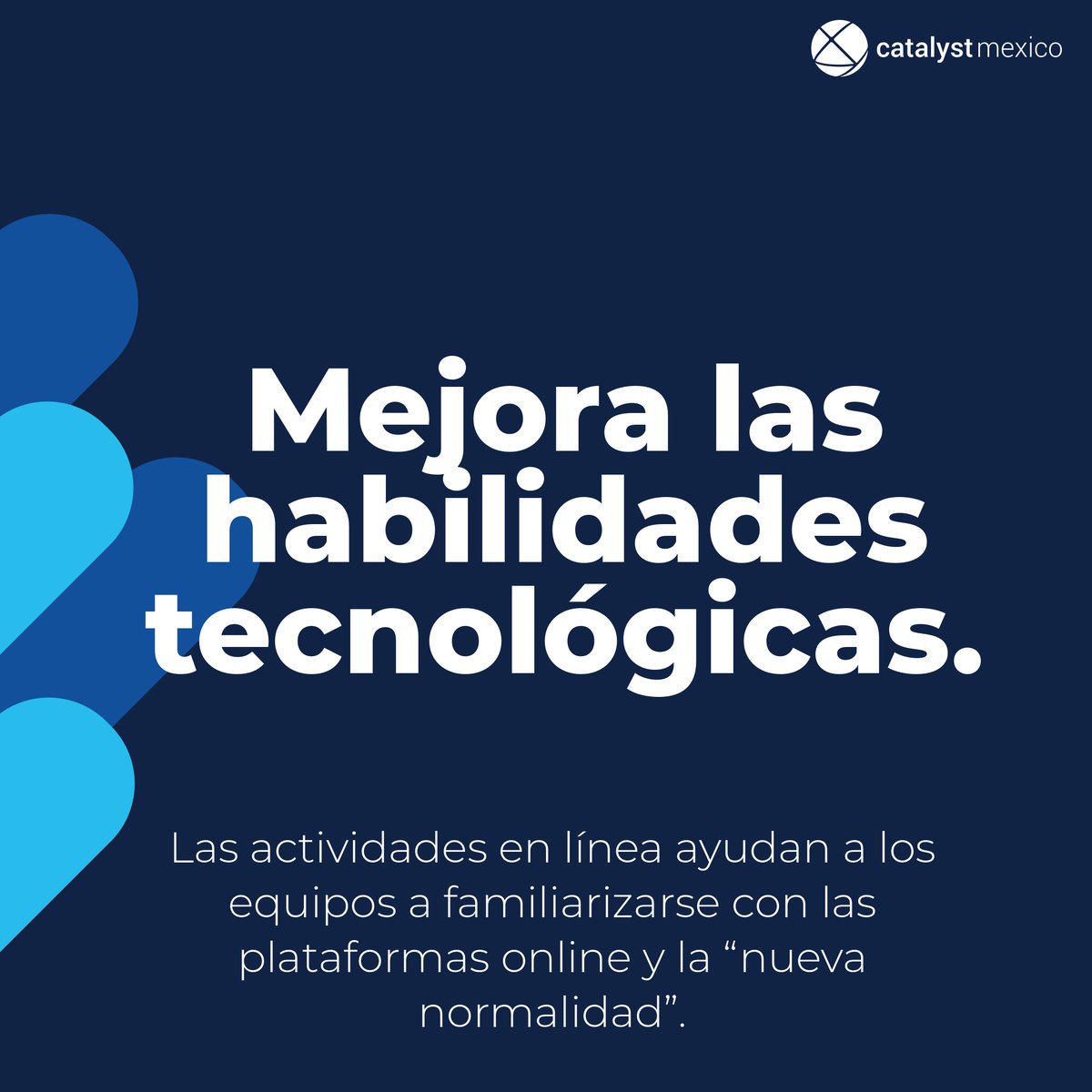 CatalystMX's tweet image. ¿Conoces los beneficios que un team building virtual puede traer a tu equipo🤔?

Además de impulsar la unidad de equipo, ayudan a desarrollar habilidades de comunicación, liderazgo y colaboración🏅

#teambuildingvirtual #homeoffice #trabajoremoto #equiposremotos