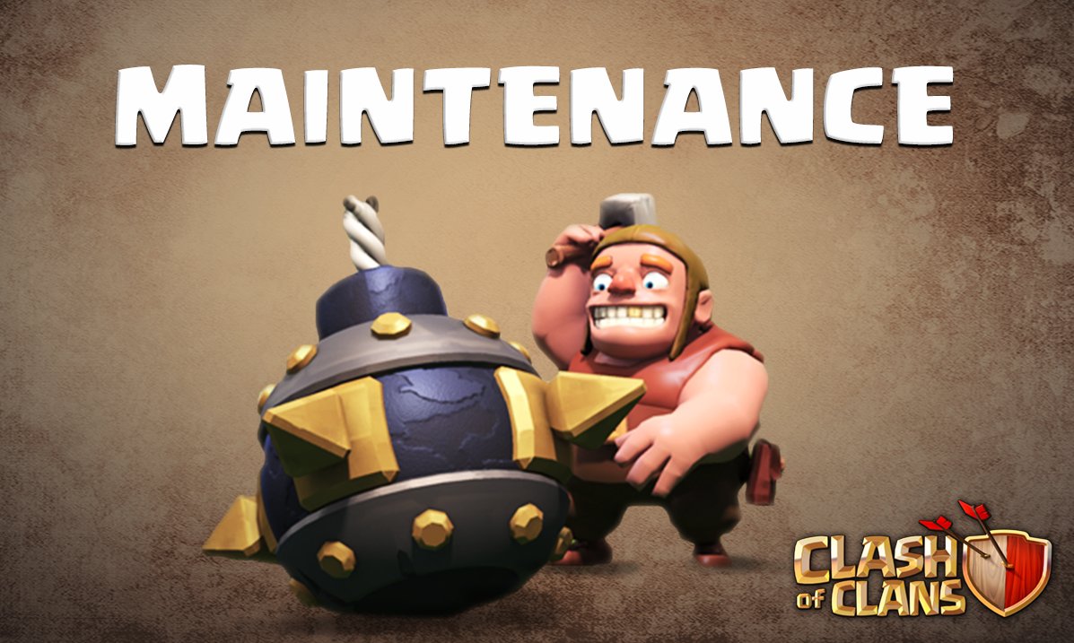 Maintenance urgente du serveur afin de corriger un bug récemment découvert qui empêche la progression des joueurs. Ce problème peut affecter les joueurs qui n'ont pas encore de caserne noire (TH7 et inférieurs) ou les joueurs qui attaquent un village sans caserne noire.