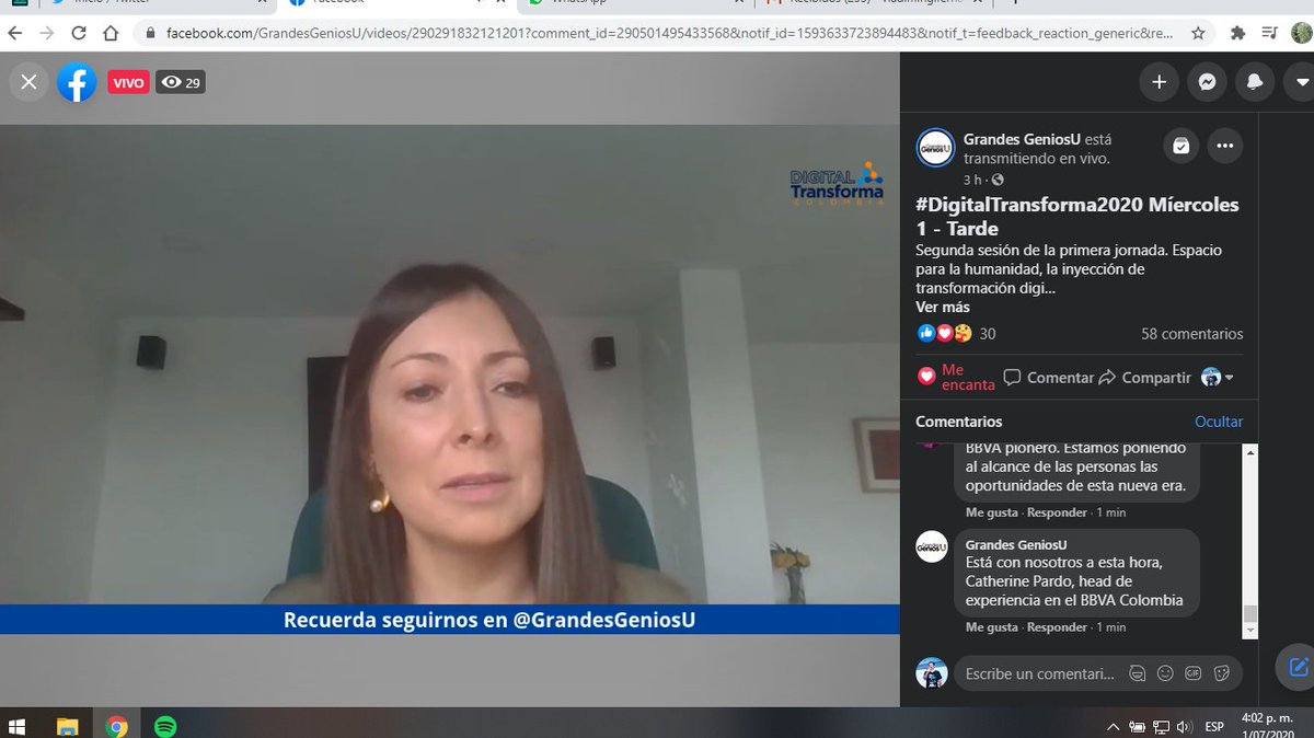 VladimirGutiFer's tweet image. Catherine Pardo de @BBVA_Colombia habla en #DigitalTransforma sobre la fidelización en digital.