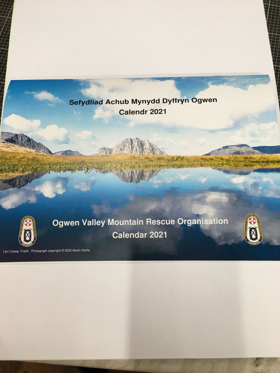 Next years Calendars are now starting to be printed ideal to raise funds for your clubs and organisations. We wish Ogwen Valley Mountain Rescue all the best with fundraising