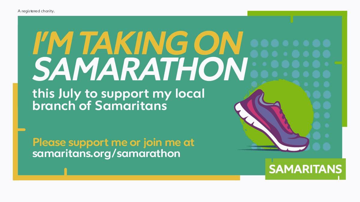 A huge thank you to our fantastic <a href="/SamsFarnborough/">Samaritans of Farnborough & District</a> #Samarathon team for lacing up their shoes and getting out there to help raise money for our branch. Please support them (or join them) if you can!! 🏃‍♀️ 🏃‍♂️ 🥇 

samarathon2020.everydayhero.com/uk/farnborough…

<a href="/samaritans/">Samaritans</a> #samarathon2020