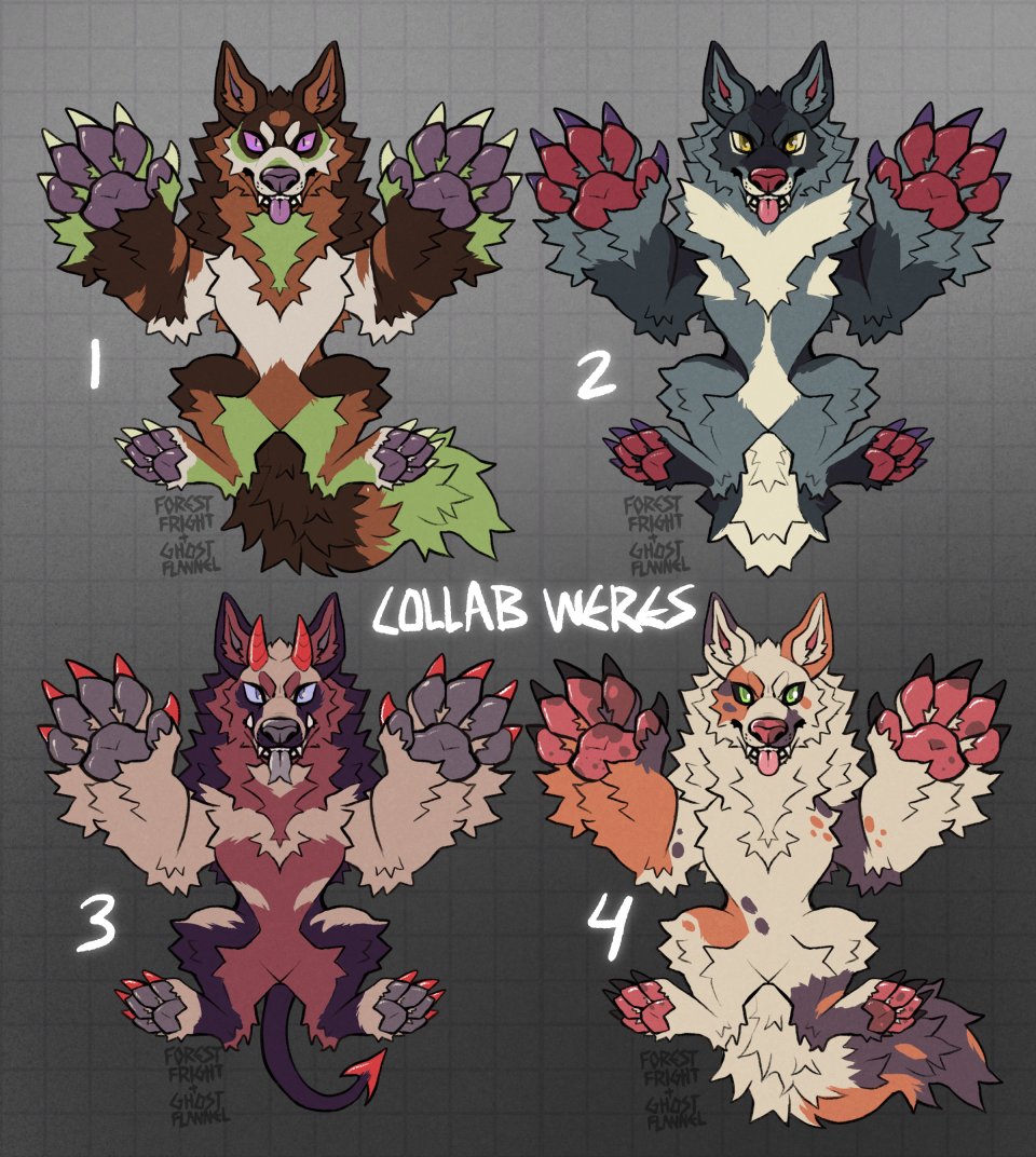 ForestFright's tweet photo. More donation adoptables are now available!

Purchase here: https://t.co/kMjyhyiqlX

BIG THANKS TO:
@GhostFlannel (weres)
@Burnished_Fangs (sunset)
@cheebzmacka (big cats)
@Nuka_cat (dragon) https://t.co/KV6XbUG9hn