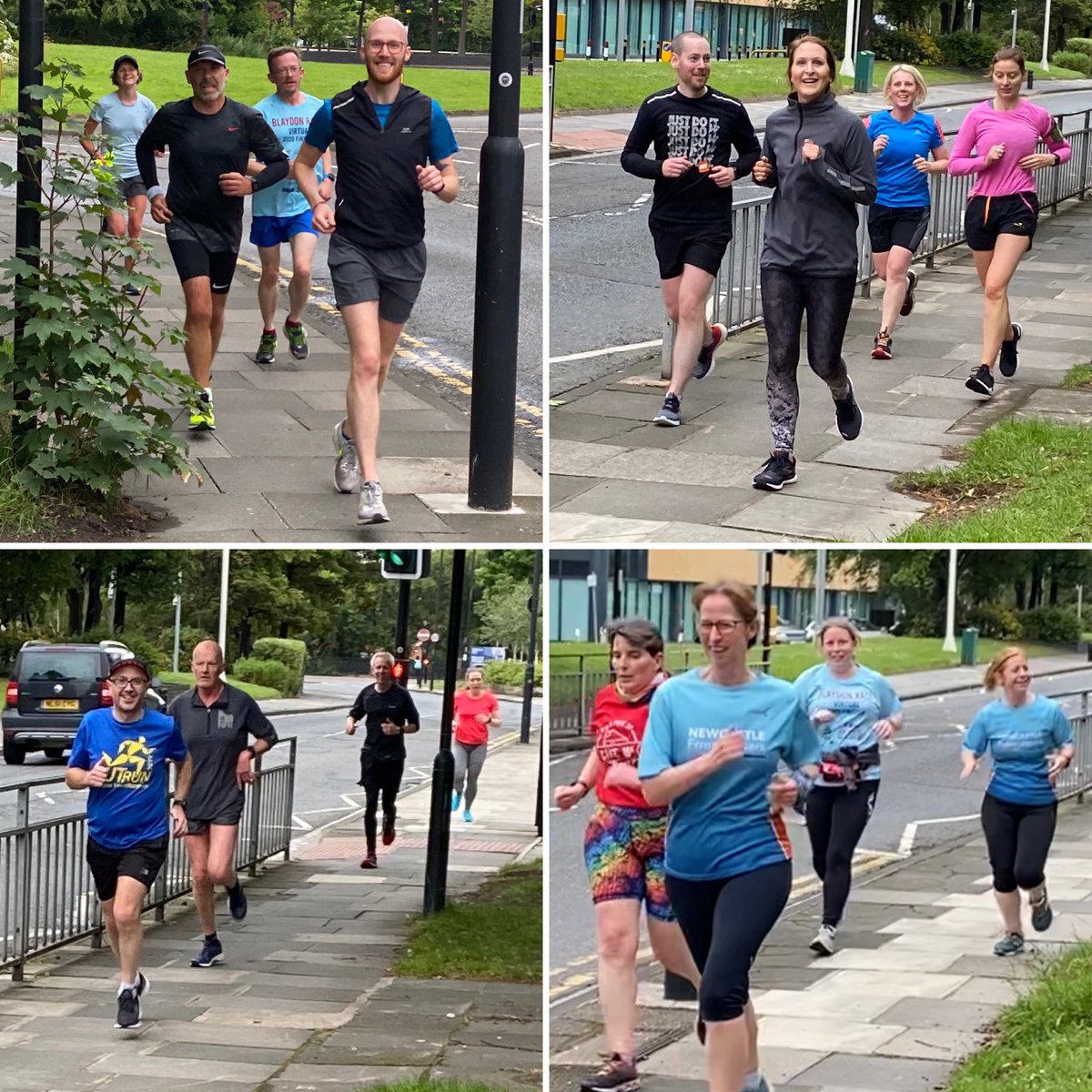 1st Rainbow Run post lockdown &amp; a fabulous turnout with 11 socially distant groups hitting the pavements of Newcastle 🏃‍♂️🏃🏼‍♀️🌈 
#frontrunners #internationalfrontrunners #runningwithfriends #lgbtrunners