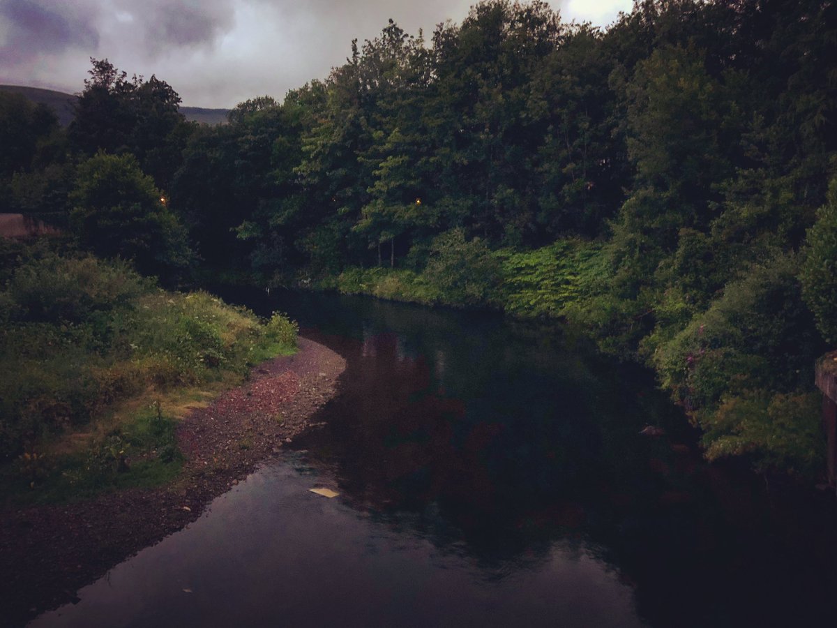 Banks of the River Rhondda, Rhondda Valley this evening 

#OurValleys #SpectrumEcology #ValleysRegionalPark #Rhondda #RhonddaValley