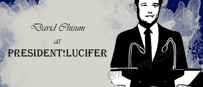 notfunnymajik's tweet photo. Next Preview for the #SPNArtYearbook! ;) This is 
David Chisum as President!Lucifer. That was honestly a bit of fun. #spnfamily #spnfanart #spnart #davidchisum #davidchisumfanart #davidchisumart #presidentlucifer #spnpresidentlucifer https://t.co/Dou4CnidVk
