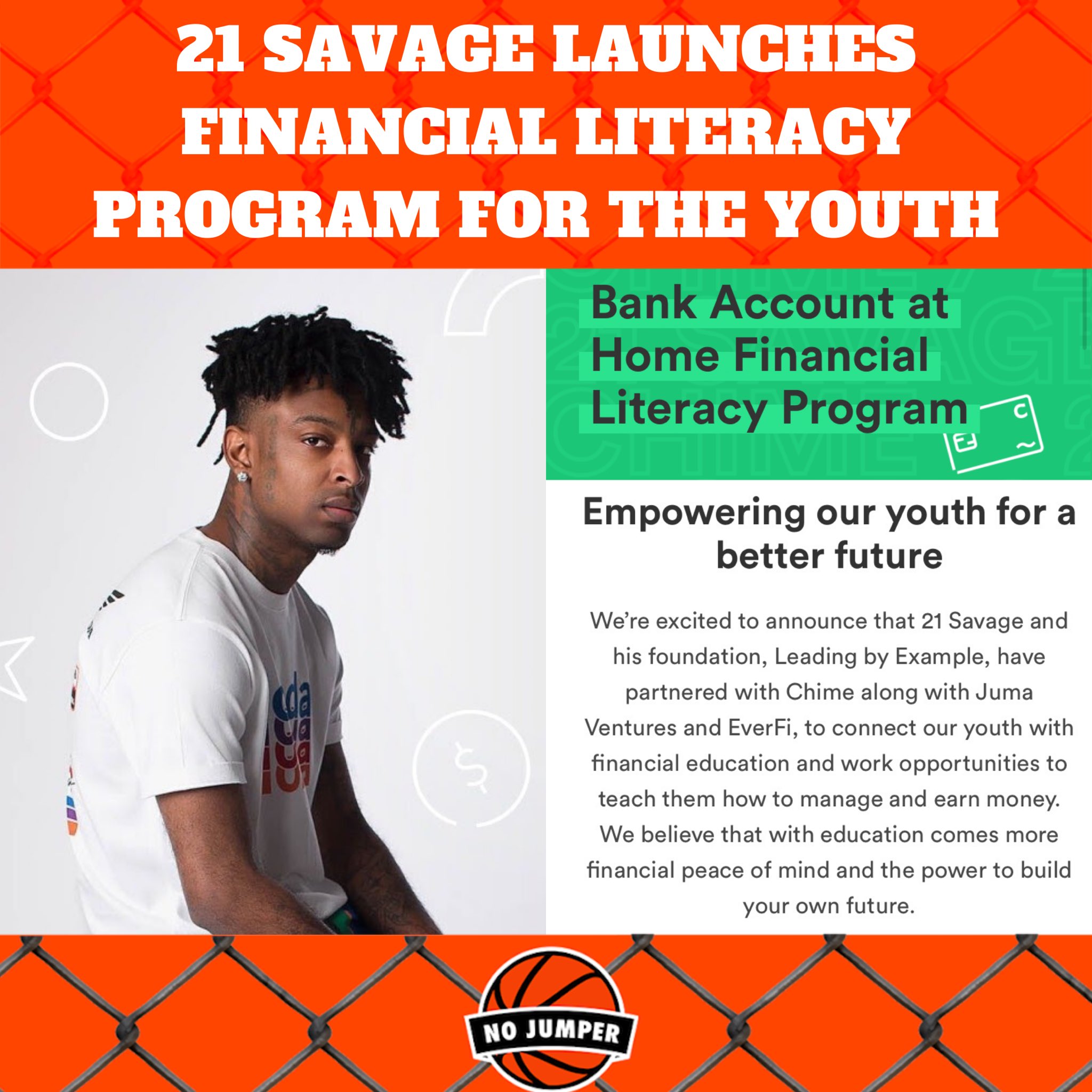 21 Savage Launches His Latest Financial Literacy Program 'Bank Account at  Home