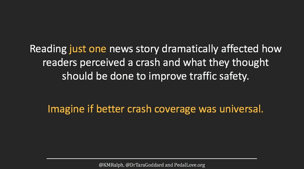 Planners & advocates can help journalists by proactively reaching out and making yourself available as a source. Draft a statement that connects the dots, offers a solution, and humanizes the victim. Together we can make better coverage universal and that will save lives.