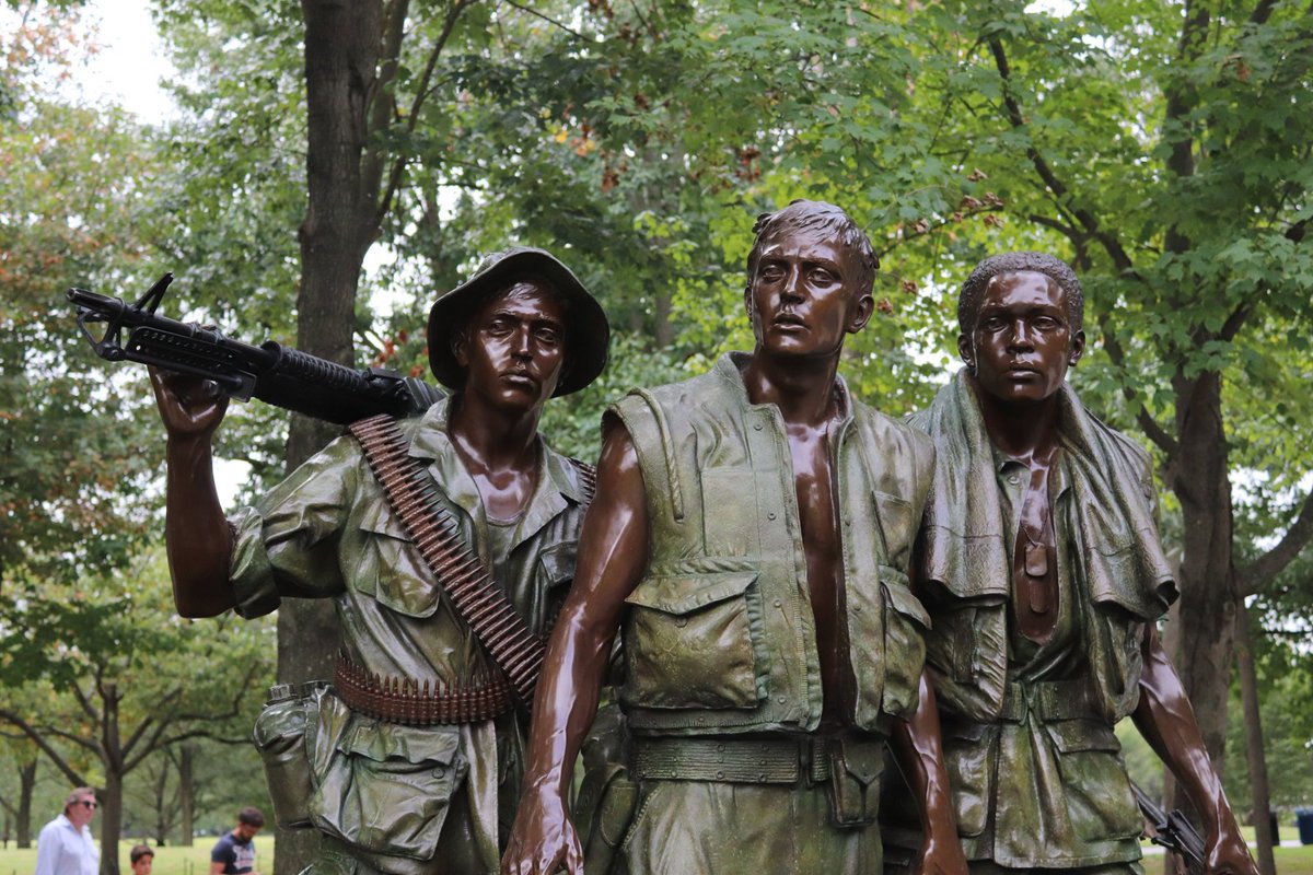 On July 1, 1982, Frederick Hart was selected to design the Three Servicemen Statue. Hart was a well-known and respected sculptor whose team had placed third in the open design competition for the Vietnam Veterans Memorial.