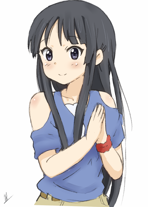 秋山澪 「朝のお絵かき

お願い澪ちゃん

#けいおん 」|MA-2㌠のイラスト
