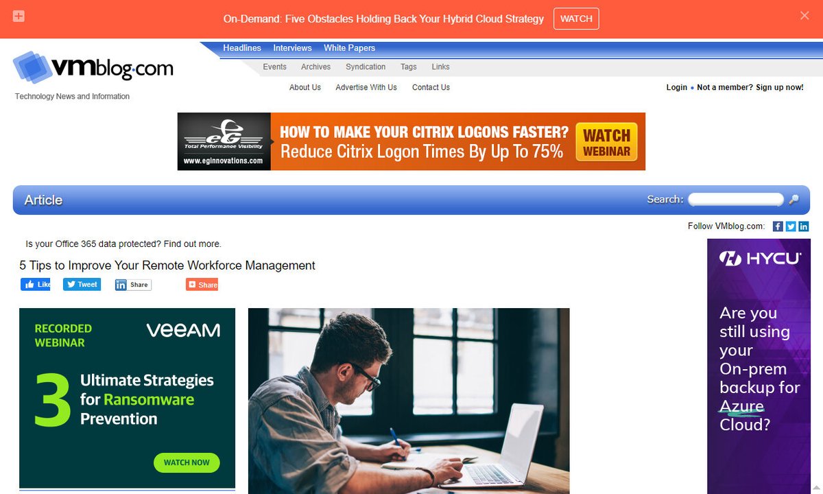 codecidedotnet's tweet image. 5 Tips to Improve Your Remote Workforce Management
#tools #parallels #remoteworkstrategy #parallelsras #employees #remotework
via vmblog.com
☛ amp.gs/22Vy