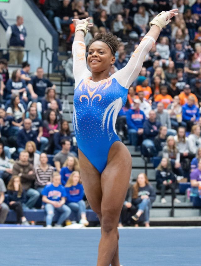 There’s also my favorite gymnast, Trinity Thomas from the University of Florida, whose videos have garnered over 500,000 views on the SEC Network’s social media. That can be monetized, too.