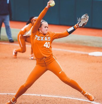 Here’s Miranda Elish. She was an ace pitcher for the University of Texas, and I have had the pleasure of watching her compete here at UT before sports were cancelled.