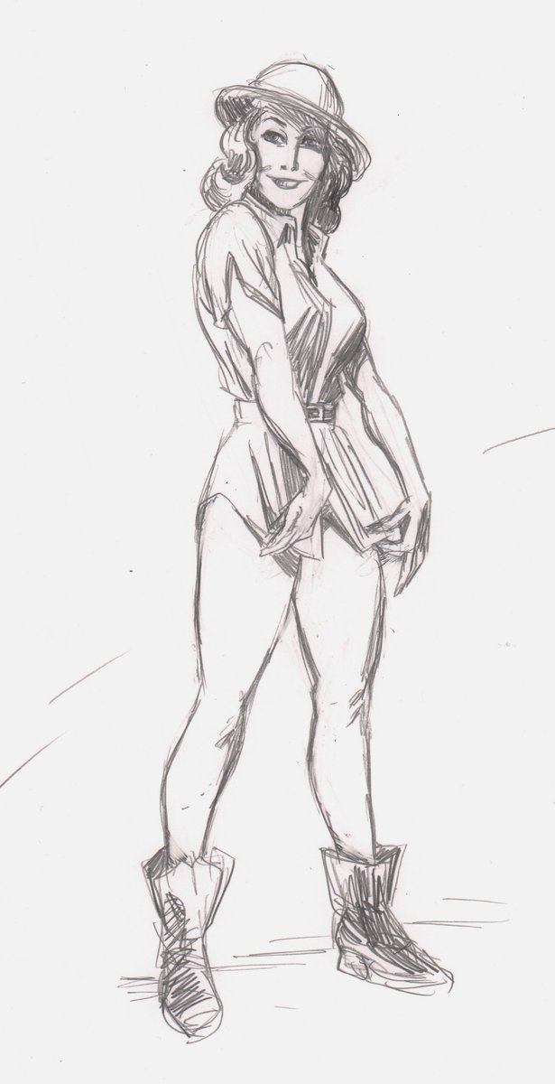 At this point -- and there were many back-and-forth revision stages I haven't mentioned here -- I, like, 95% had the job. But there were still concerns over my stiffness. To help break up my anatomy a little (female in particular), Matt had me do a bunch of Gil Elvgren studies.