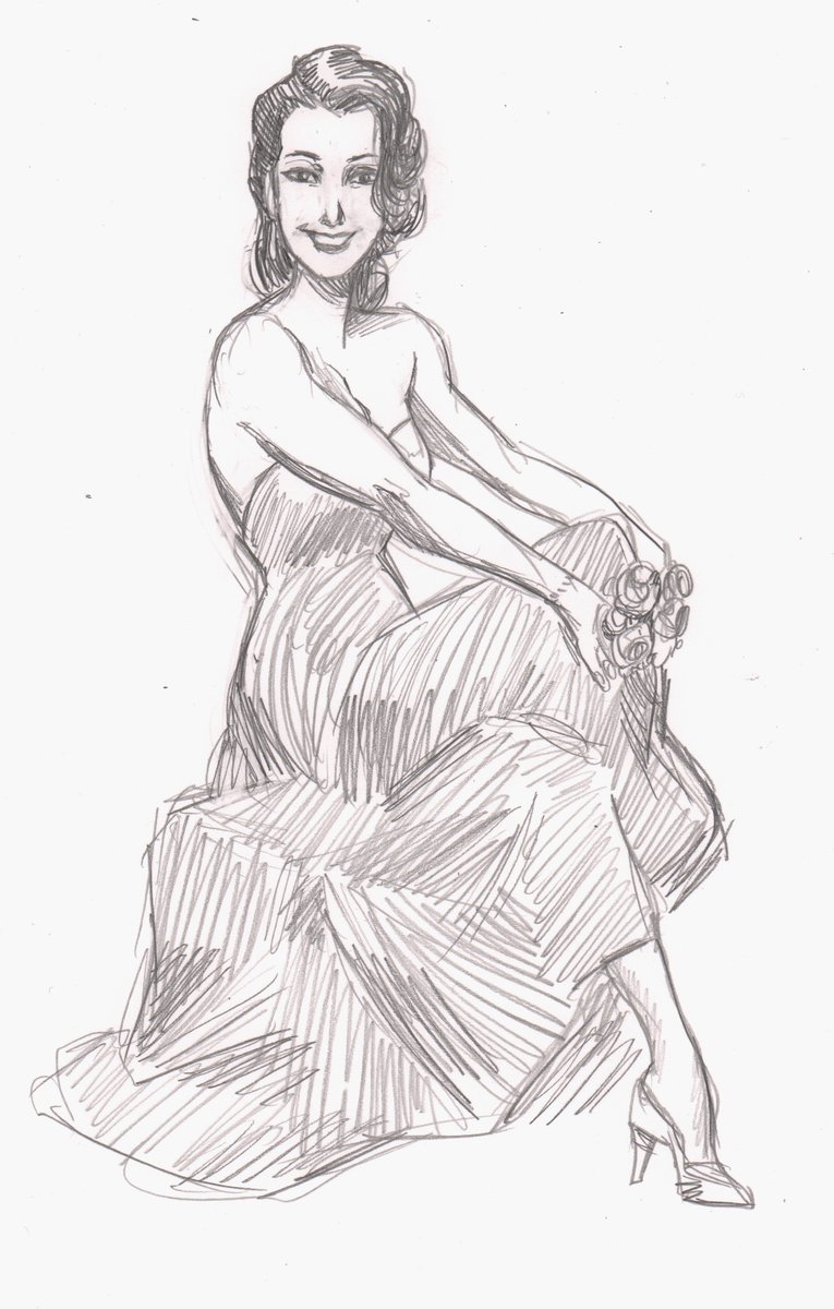 At this point -- and there were many back-and-forth revision stages I haven't mentioned here -- I, like, 95% had the job. But there were still concerns over my stiffness. To help break up my anatomy a little (female in particular), Matt had me do a bunch of Gil Elvgren studies.