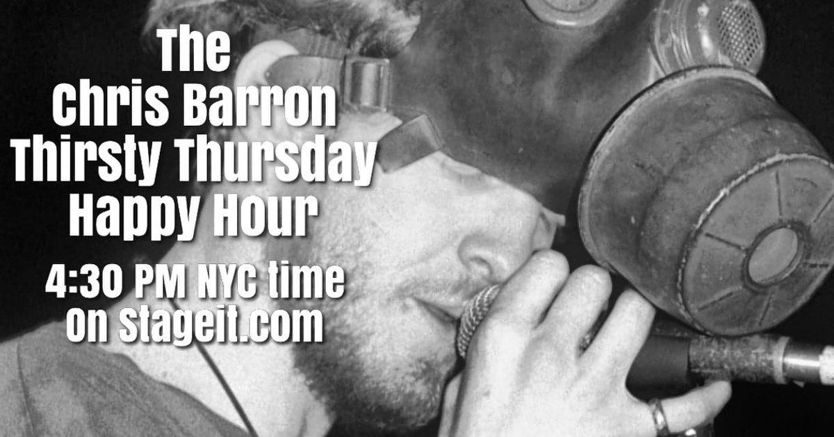 thechrisbarron's tweet photo. The Chris Barron Thirsty Thursday Happy Hour. 

4:30 NYC time on https://t.co/zv0mQKB68M! https://t.co/YFNFxPISMv 
•
•
#ChrisBarron #SpinDoctors #Fingerpicking #VintageGuitars #YourMom #Songwriter #2Princes #twoprinces #littlemisscantbewrong #angels https://t.co/f4KNSHmUSZ