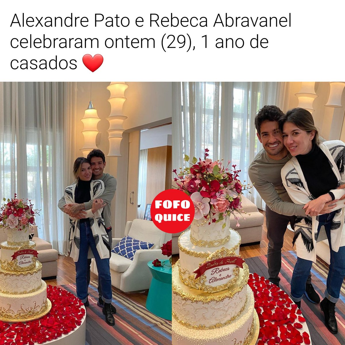 Fofoquice_'s tweet photo. Feliz Bodas de Papel! ❤
(📸 Foto: @rebecaabravanel / @pato )
#fofocas #famosos #rebecaabravanel #pato #bodasdepapel #babados #celebridades #noticias #fofoca #babado #fofocasdosfamosos #babadosdosfamosos https://t.co/JNhC96lLLZ