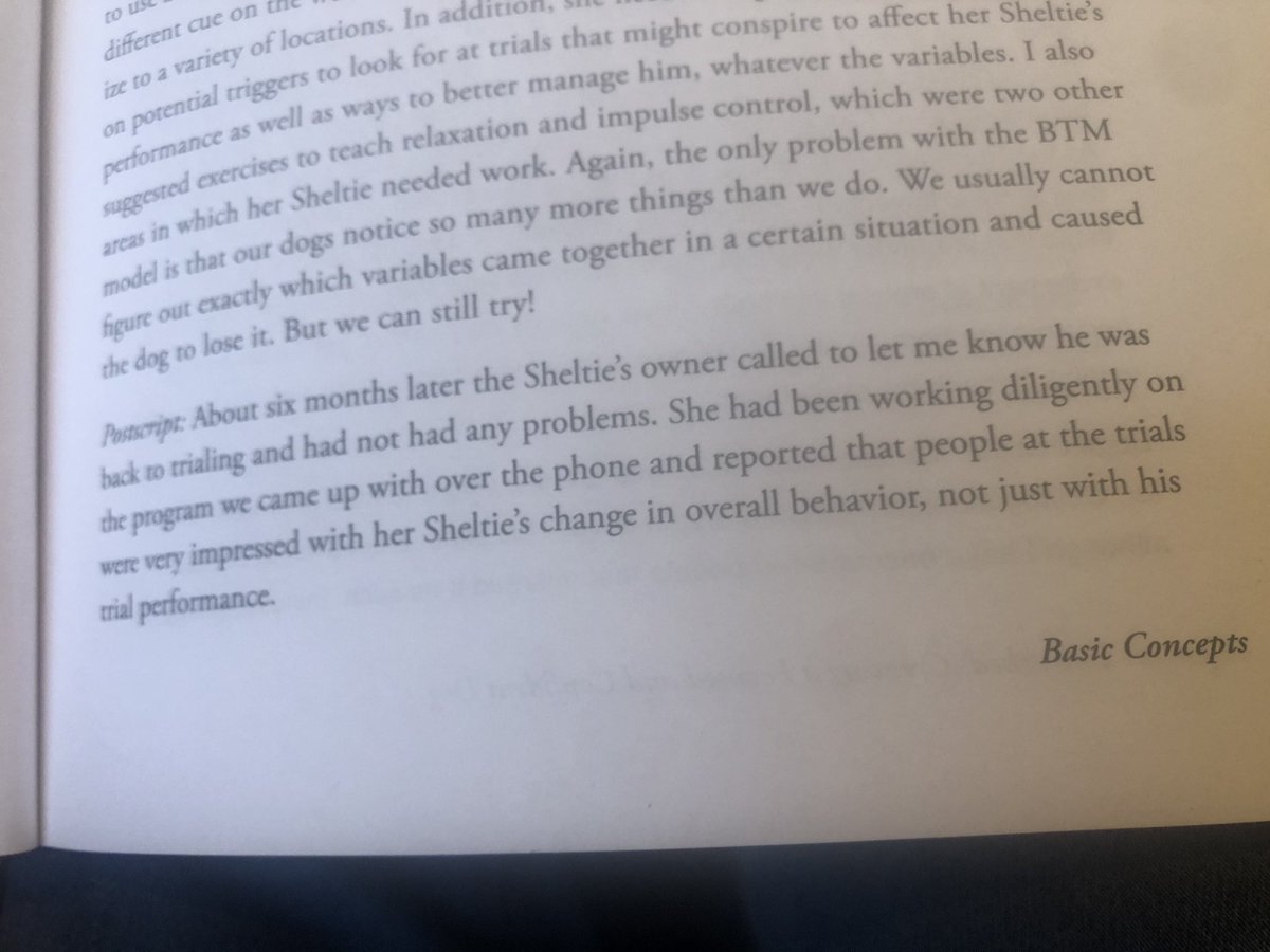 I’m going to keep repeating this point bc it seems so critical:Working through triggers correctly can be slow! The woman in the story works with her dog diligently for months.But it generalizes. She reports a positive change in his “overall behavior”. https://twitter.com/diviacaroline/status/1277669396626862080?s=21