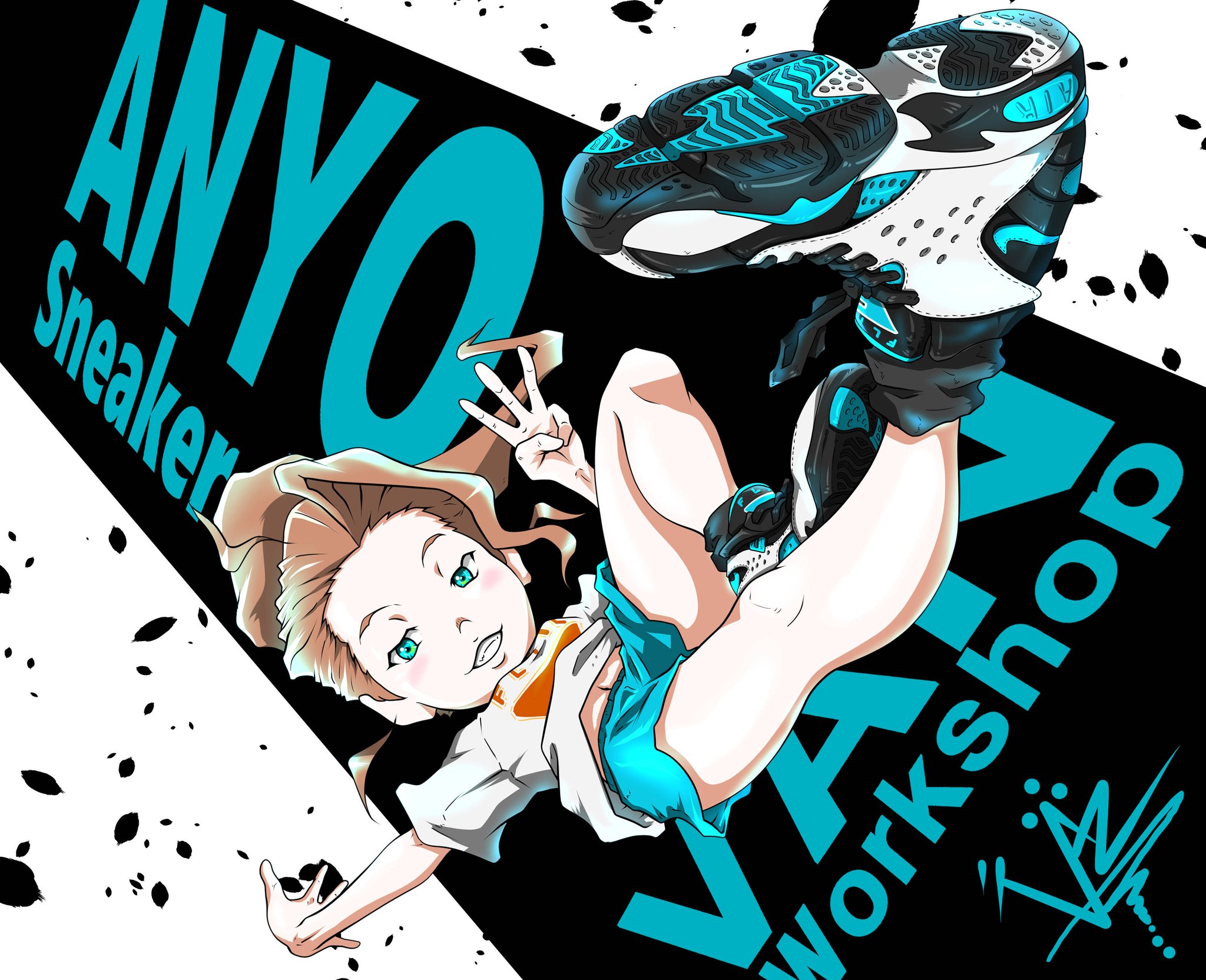 青木 伴イラストレーター ご依頼受付中 エアマエストロii 架空カラー のイラストが気に入ったので改造 あんよチャン スニーカーイラストの何かしらで使用予定 スニーカーイラスト ダンスイラスト ブレイクダンスイラスト あんよチャン
