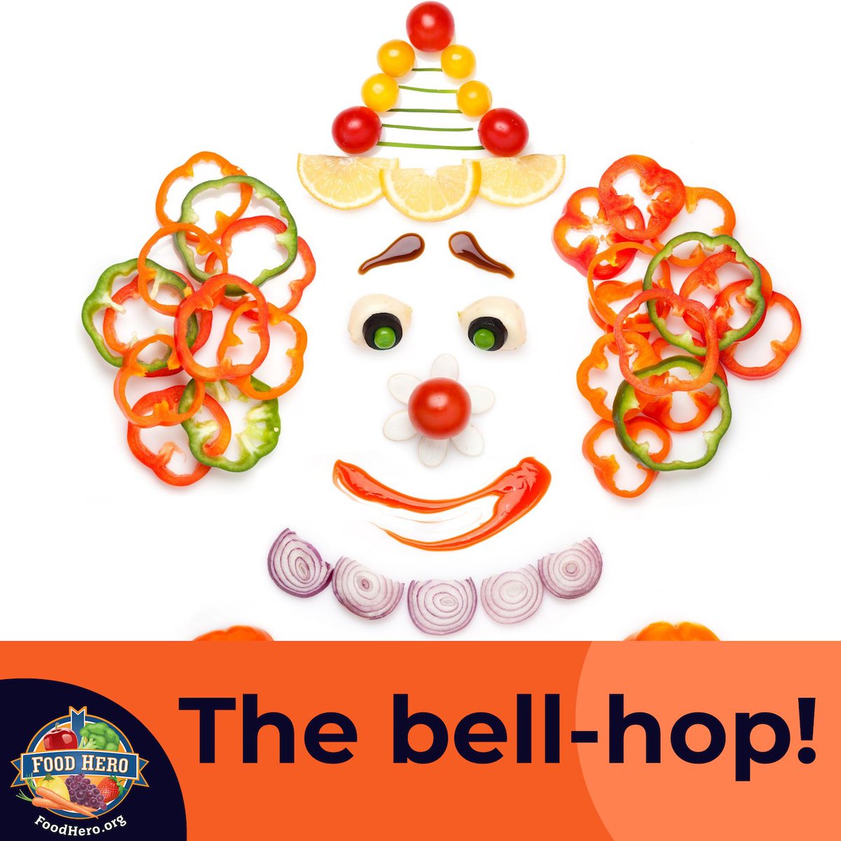 BeAFoodHero's tweet photo. What do you call a rabbit eating a bell pepper in a hotel lobby? The bell-hop! #InternationalJokeDay #foodjokes #bellpeppers #rabbit #featuredfood #kidjokes https://t.co/wLqnBy9HSw @OregonStateExt https://t.co/vGQ7unDJmv