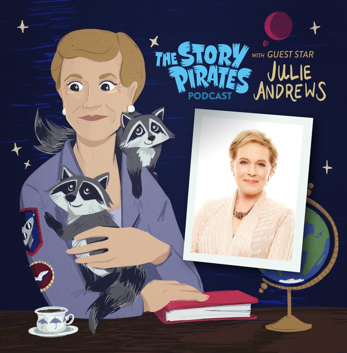 storypirates's tweet photo. New #StoryPiratesPodcast! ๐ค๐ช๐ฆ
https://t.co/xPL420Tq5F
The incredible @JulieAndrews guest stars while searching the galaxy for stories to read on @JuliesLibrary and, of course, helps us deal with a space raccoon problem. https://t.co/1jRrkAlltj