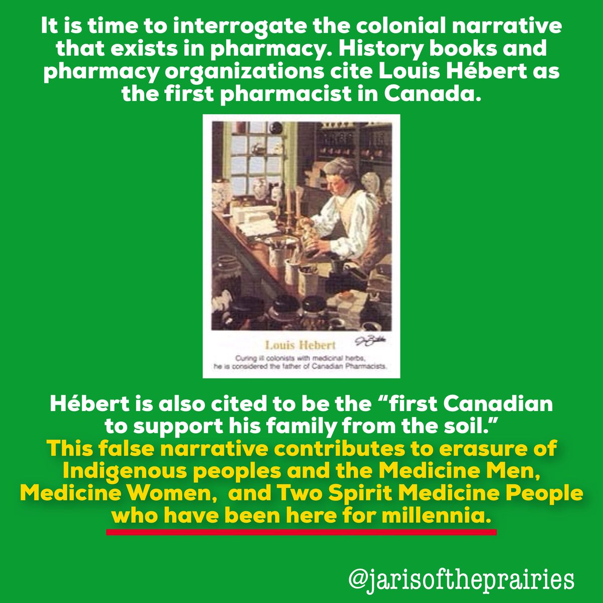 Who was  #Canada’s first  #pharmacist?It is time to interrupt and interrogate the colonial narrative we have been told for too long.A thread: