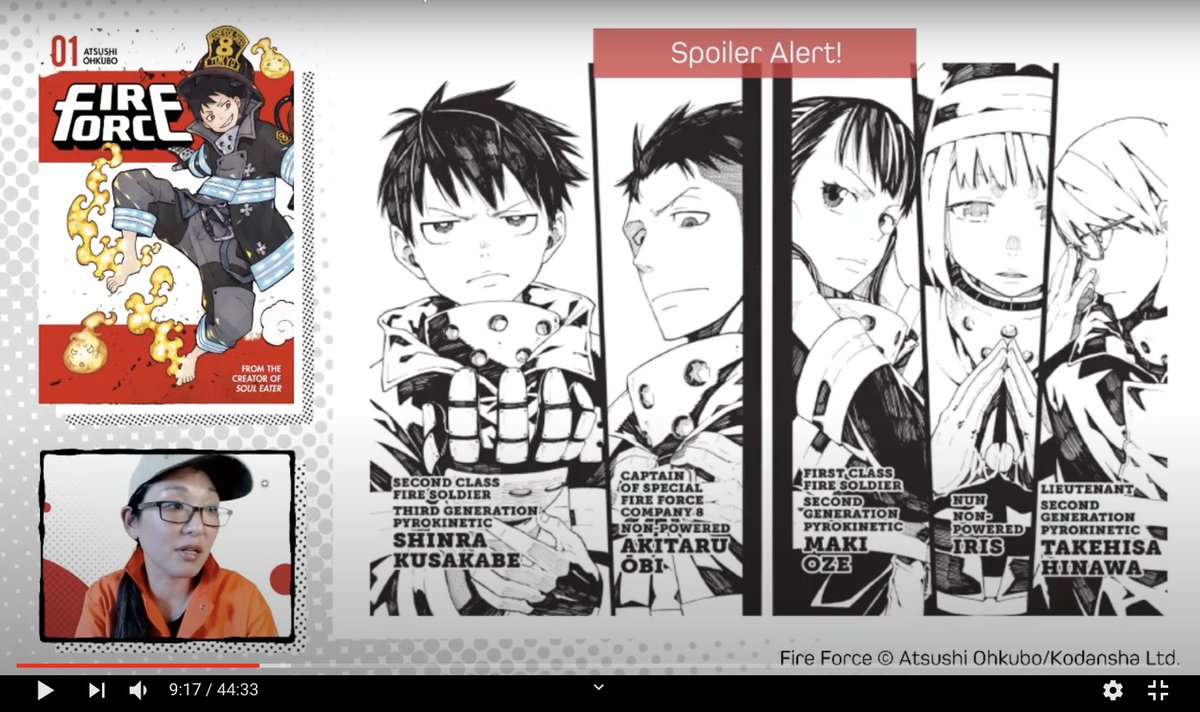 KodanshaManga's tweet photo. 【CHARACTER POLL!】Who's your favorite character in #FireForce?
Watch this episode of #KodanshaLive and take the survey in the YT video description & enter for a chance to win Fire Force newest volume 19! (Ends 7/8)
RIGHT HERE 👉 https://t.co/98AfaXgSYt
#FireForceCountdown https://t.co/WehNLH1nTg