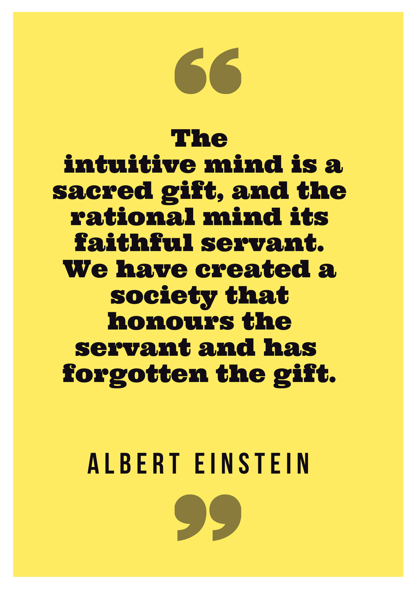 Tuesday Quotes "The intuitive mind is a sacred gift, and the rational mind its faithful servant. We have created a society that honours the servant and has forgotten the gift."
ALBERT EINSTEIN #dementiapositive #wherememoriesmeet