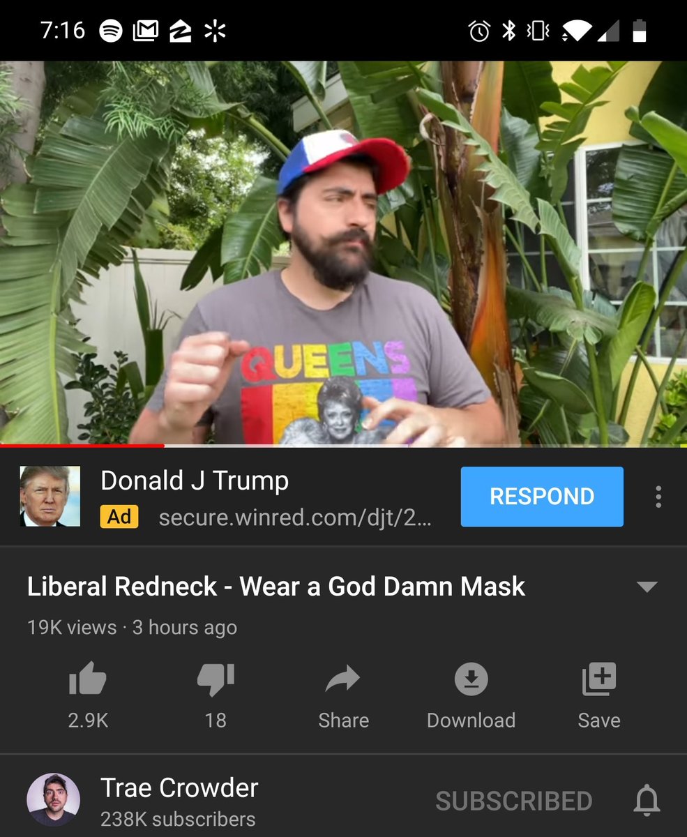 AutoJukebox's tweet image. .@traecrowder I just got a trump ad on your latest video... lol