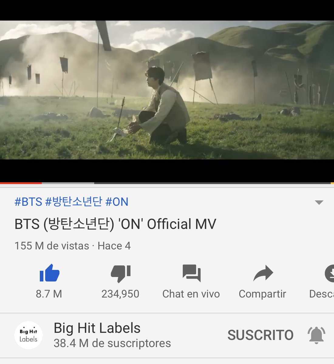 minsugacheonye's tweet photo. 💬 Empezó el stream party de MOTS:7

Recuerda intercalar los MVs y comentar tus capturas participando 💜

ON: https://t.co/bkjUirBBNi
https://t.co/5aqWOQFjtn

Black Swan: https://t.co/vph5gMxfjk
https://t.co/kAC8SHTNaC

#ArmyIsBack
#BackWithMOTS7 #WeAreBackWithMOTS7 @BTS_twt https://t.co/MO96dmvQhu