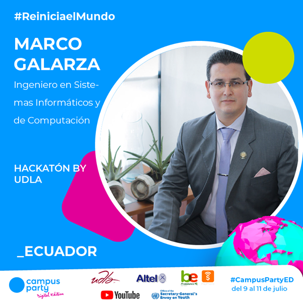 dbuenafer's tweet photo. Expertos de @UDLAEcuador expondrán en @campuspartylat distintos temas de innovación, tecnología, y programación del 9-11 de julio, inscríbete de manera gratuita y disfruta de 72 horas de contenido ininterrumpido.#Reiniciaelmundo #CampusPartyED https://t.co/CVBo2uiHvC