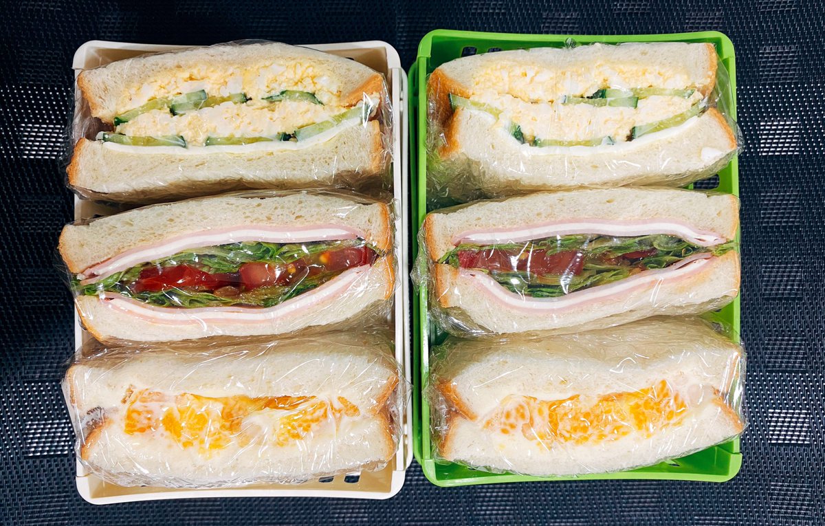 たっくん 毎日料理するパパ Pa Twitter おはようございます 大人弁当16日目 味の着地が心配なオレンジのサンドイッチを食べるのが楽しみ 今日も一日頑張りましょう お弁当 サンドイッチ サンドイッチ弁当 料理好きな人と繋がりたい 料理 Twitter家庭料理