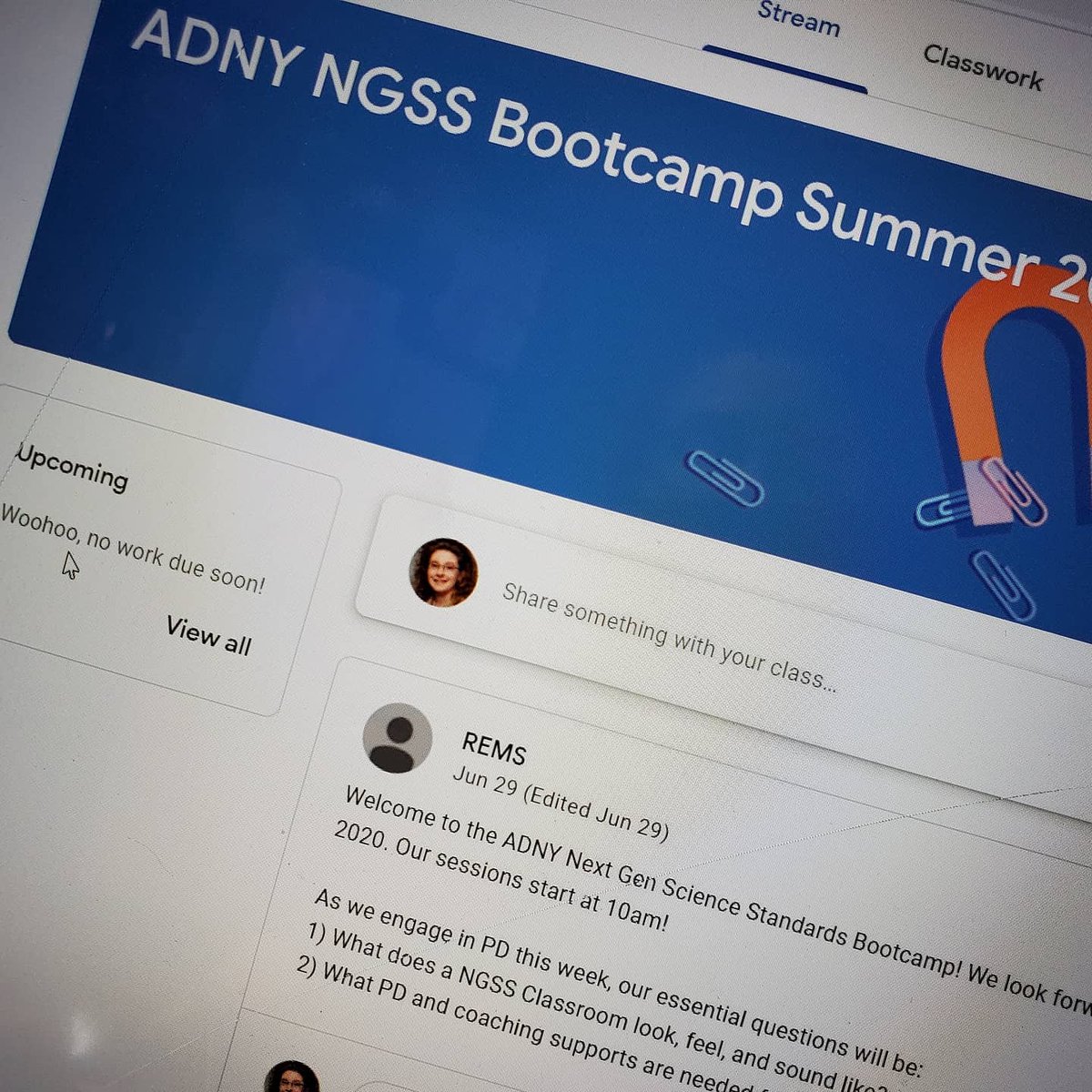DrNoelleBeale's tweet photo. Another excellent day of ADNY NGSS Bootcamp.
#AdventuresInLeadership
#LeadershipOnTheRoad
#LeadershipInQuarantine https://t.co/baOBoedGuq