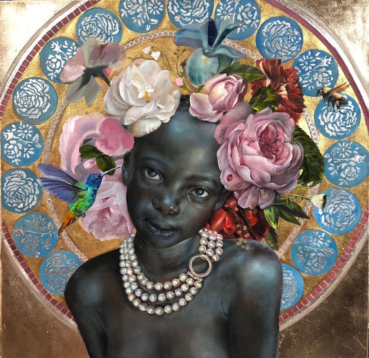 🎨Oil paintings by Afro-Cuban American artist, Harmonia Rosales.