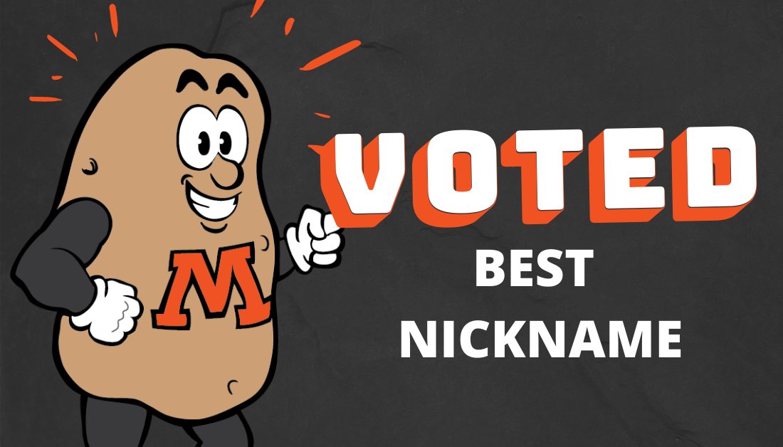 MoorheadSchools's tweet photo. Congratulations Spuds! Did you hear?! We are the Minnesota State High School League Nickname Challenge champions! Over 87,000 votes were cast throughout the multi-round tournament. Read more -> https://t.co/TCfkf5G1C5 <- #SpudPride #SpudStrong #mshsl @MSHSLjohn https://t.co/yDqsflZAaF