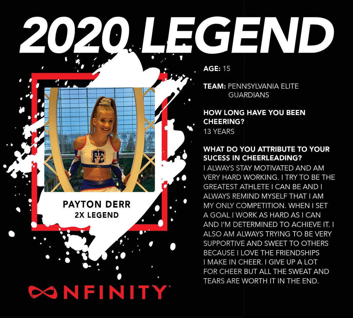 Nfinity's tweet photo. This Legend has been cheering for almost as long as she has been walking... Talk about dedication!! ๐ช#NfinityLegend #2020Legends https://t.co/tzoI8FOoUm
