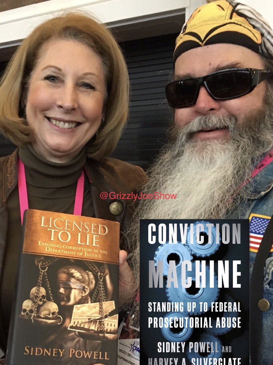 @SidneyPowell1 Thanks for the Quote tweet  Counselor! 👍🇺🇸 Her books: #LicensedToLie & #ConvictionMachine 🗽