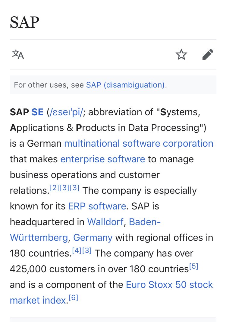 13/ HASSO PLATTNERGerman - Founder of omnipresent SAP SE softwareSAP - multiple layers of meaning?Not much here; but I think there’s a lot of connections in that company that needs digging