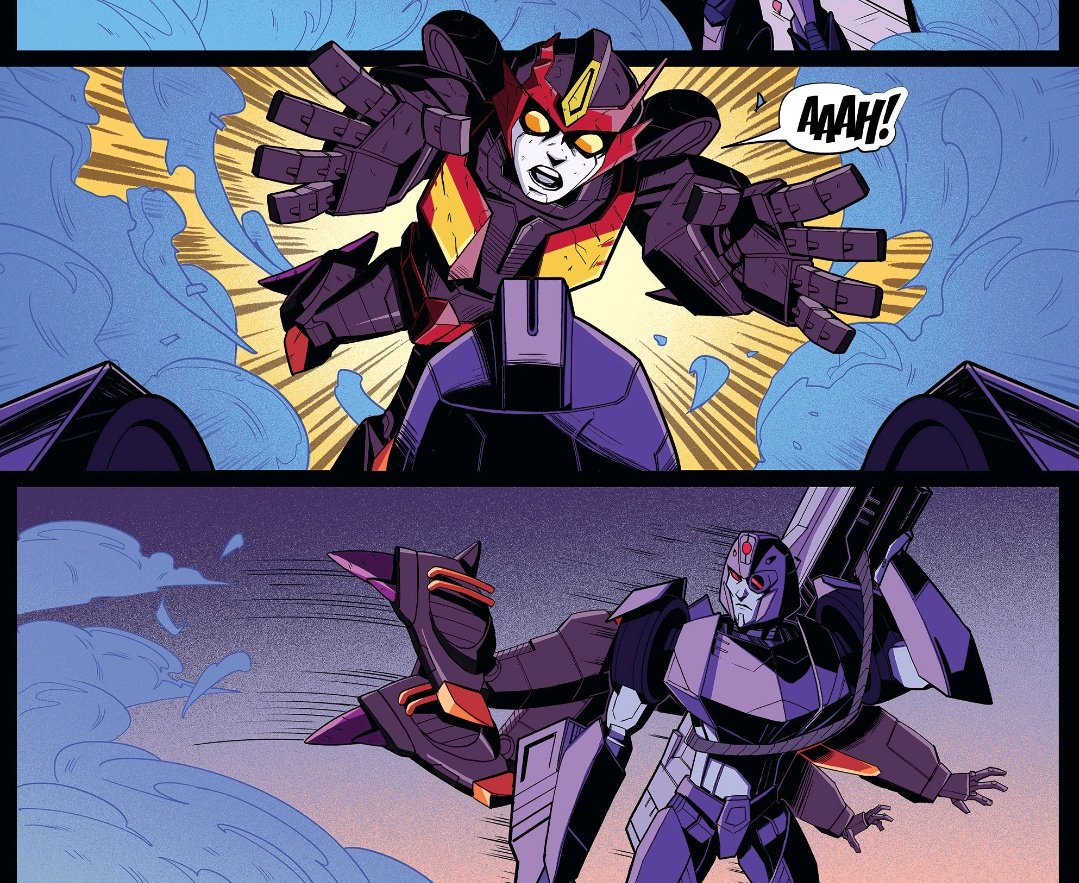 Cyclonus launches flamewar into the arms of her gf shadowstriker (unfortunately shadowstriker is tsundere)