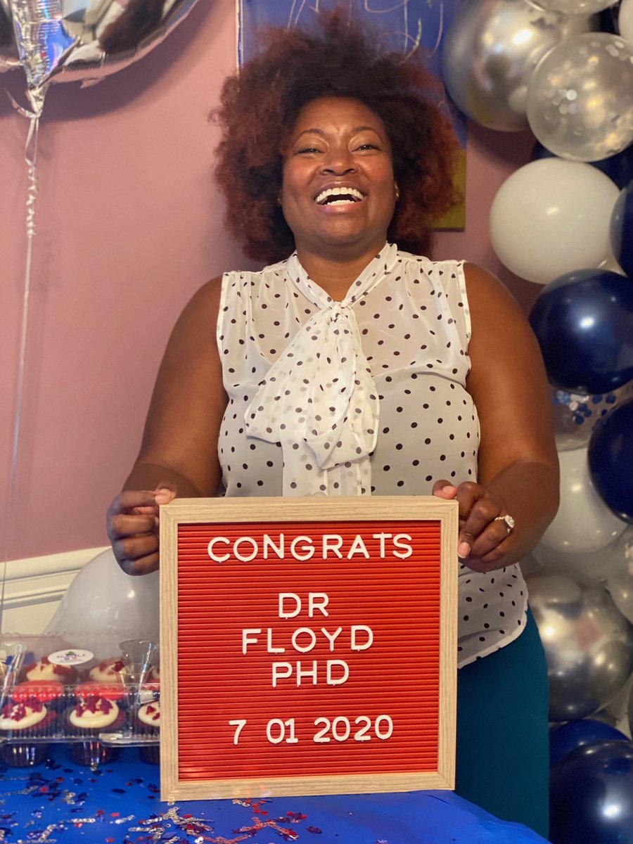 Allow me to reintroduce myself - Dr. Kortney Floyd. Today, I successfully defended my dissertation titled, “The Role of Racial Identity on the Mental Health and Functioning of Postpartum Black Mothers.” I’m at a loss for words right now, but give me a few days. #PhinisheD #FUBU