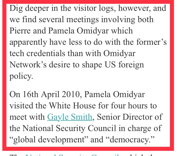 15/ PIERRE OMIDYARIRANIAN-AMERICANBIG ONEFounder of EBAYMULTIPLE VISITS TO WH & CONNECTED TO OBAMA POLICY MAKING PARTICULARLY UKRAINE“Omidyar used his philanthropic network to support the “Maidan Revolution” in Ukraine”Great articles to start (next tweet)