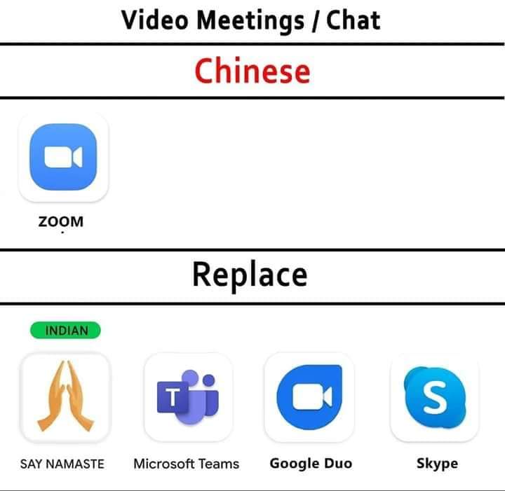 taranathpoojary's tweet photo. #ChinaWillPay
You can replace these Chinese apps🙏 https://t.co/Ihgtq5ijEJ