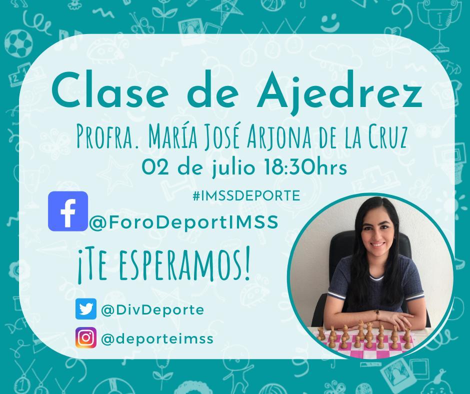 rosyduran's tweet photo. Mañana clase de #ajedrez #CSSTIjuana #IMSSCultura #QuedateEnCasa #IMSSCapacitacion @DIVDeporte https://t.co/pcyRGQ33IQ