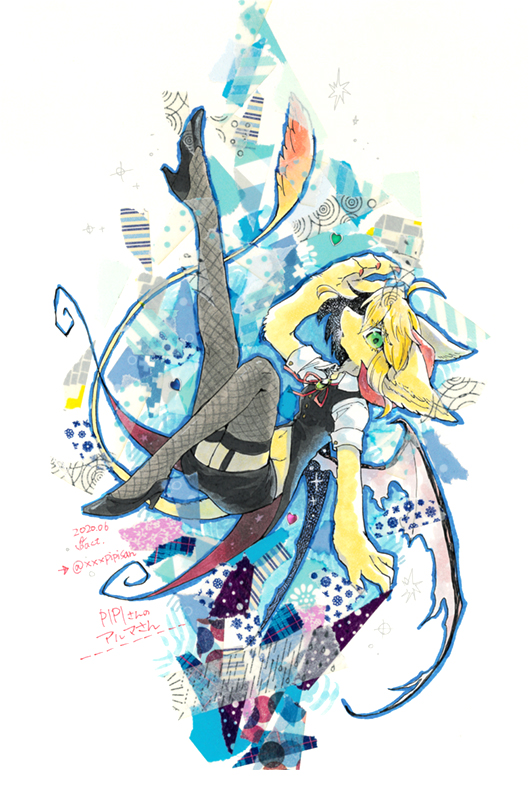 PIPIさん(@xxxpipisan)とラフ交換するトレードイラスト完成しました~!
PIPIさんのキャラのアルマさん。一枚目がPIPIさんからいただいたラフです。
「好きにどうぞ!」とのことだったので、思いっきり自分絵柄で描かせていただきました!アルマさんめちゃかわ
ありがとうございます!