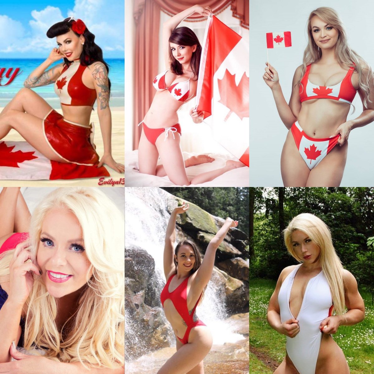 white2k5's tweet photo. Here's another special tribute of 6 hottest women of the great white north Canada 🇨🇦
#CanadaDay
#Riddle
#RikiLecotley
#Evilyn13
#DanielleDeNicola
#ScarletDanger
#TinyBat
#SarahSmith https://t.co/2u5oatmbB6