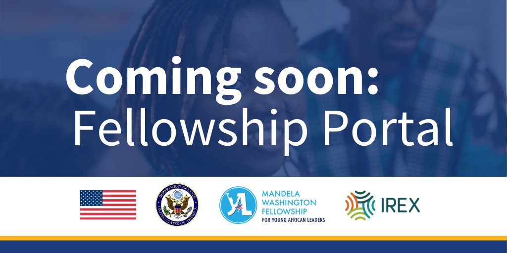 WashFellowship's tweet photo. COMING SOON: new Fellowship Portal, launching July 15!  Open to #MandelaFellows Alumni &amp; #YALI2021 selected candidates, the Portal will include exciting opportunities to engage &amp; connect with the @WashFellowship Network. Stay tuned for more! @ECAatState @IREXintl @AsstSecStateAF https://t.co/wrOZXnQq1J