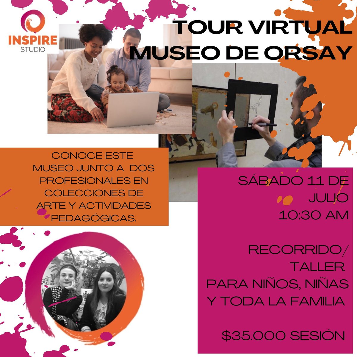 InspireStudio2's tweet photo. Después de algunas sesiones privadas en donde hicimos visitas guiadas a museos, abrimos la primera sesión para que todo el mundo pueda inscribirse y vivir esta linda experiencia de conocer museos, arte y cultura alrededor del mundo desde casa!
#museosencasa
#museos
#tourvirtual https://t.co/yKT6MIOqpL