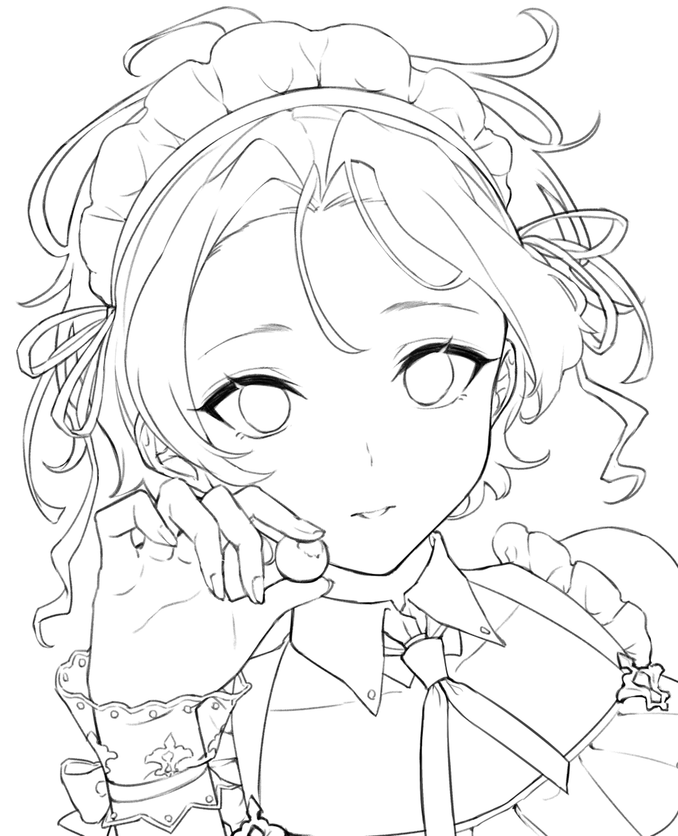 #線画を置いといたらフォロワーさんが塗ってくれるかもしれない
塗りに迷ったイラストたち…。
配色は好きに考えてもらって大丈夫です。 
