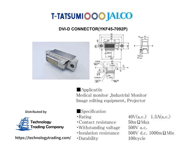 techtradingco's tweet photo. #RightAngle
#onPCB
#FullShield

DVI-D Connector from T-Tatsumi（JALCO） https://t.co/Mgtdffh0Vs